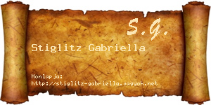Stiglitz Gabriella névjegykártya
