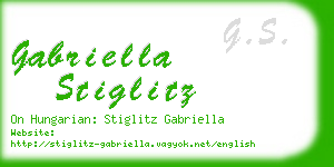 gabriella stiglitz business card